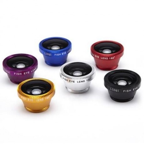 LIEQI LQ - 180 UNIVERSAL 180 DEGREE CLIP-ON PHOTO FISHEYE LENS (GOLDEN)
