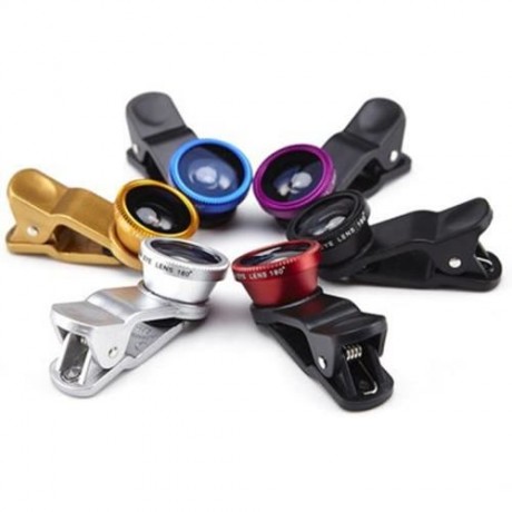 LIEQI LQ - 180 UNIVERSAL 180 DEGREE CLIP-ON PHOTO FISHEYE LENS (GOLDEN)