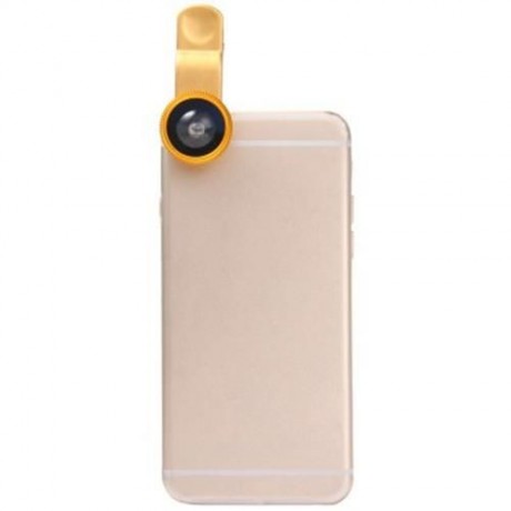 LIEQI LQ - 180 UNIVERSAL 180 DEGREE CLIP-ON PHOTO FISHEYE LENS (GOLDEN)