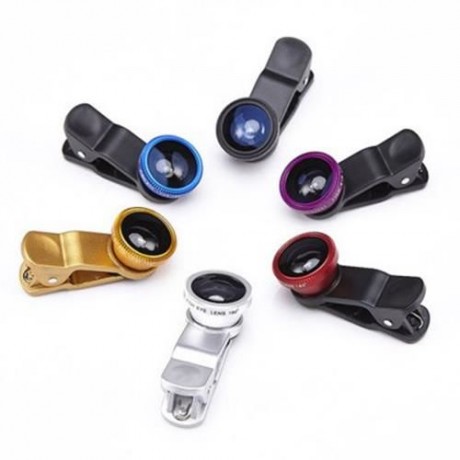 LIEQI LQ - 180 UNIVERSAL 180 DEGREE CLIP-ON PHOTO FISHEYE LENS (GOLDEN)