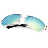 FASHIONABLE SIMPLE COLORED ALLOY FULL FRAME SUNGLASSES FOR MEN (RANDOM COLOR PATTERN)