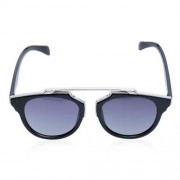 CHIC ALLOY BAR AND FULL FRAME DESIGN SUNGLASSES FOR WOMEN (SILVER GRAY)