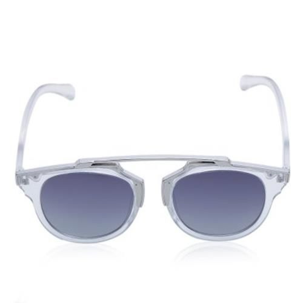 CHIC ALLOY BAR AND BLACK FRAME DESIGN SUNGLASSES FOR WOMEN (BLACK)