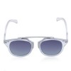 CHIC ALLOY BAR AND BLACK FRAME DESIGN SUNGLASSES FOR WOMEN (BLACK)