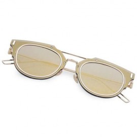 CHIC RETRO METAL FULL FRAME SUNGLASSES FOR WOMEN (RANDOM COLOR)