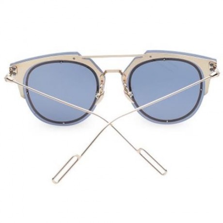CHIC RETRO METAL FULL FRAME SUNGLASSES FOR WOMEN (RANDOM COLOR)
