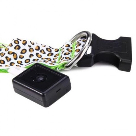 LEOPARD PRINT LED COLLAR LUMINOUS PUPPY NECKLACE PET DECORATIVE PROPS (GREEN)