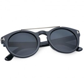 CHIC ALLOY EMBELLISHED SOLID COLOR SUNGLASSES FOR WOMEN (BLACK)