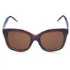 CHIC FULL FRAME SOLID COLOR SUNGLASSES FOR WOMEN (TEA-COLORED)