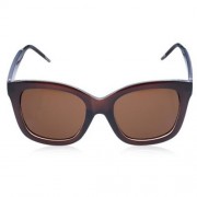 CHIC FULL FRAME SOLID COLOR SUNGLASSES FOR WOMEN (TEA-COLORED)