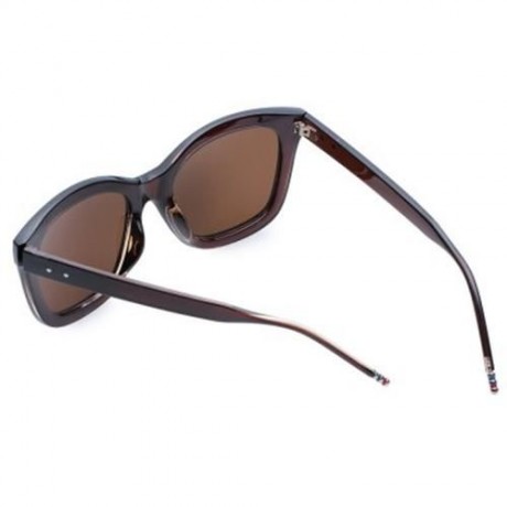 CHIC FULL FRAME SOLID COLOR SUNGLASSES FOR WOMEN (TEA-COLORED)