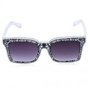 FASHIONABLE HOLLOW OUT FLOWER PATTERN ALLOY FULL FRAME SUNGLASSES FOR WOMEN (RANDOM COLOR 
