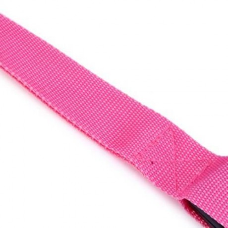 3 MODES LED PET LEASHES GLOWING LEOPARD PRINT DESIGN PUPPY TRACTION BELT (PINK)