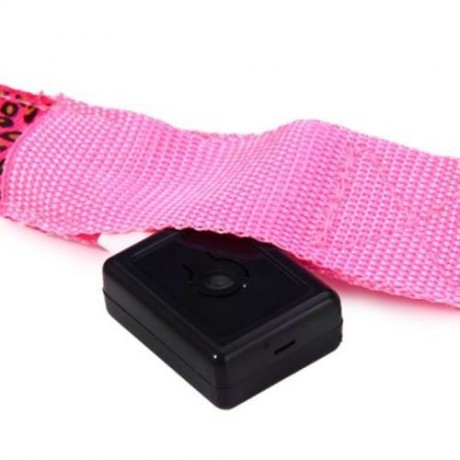 3 MODES LED PET LEASHES GLOWING LEOPARD PRINT DESIGN PUPPY TRACTION BELT (PINK)