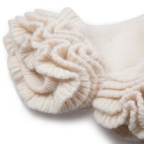 PAIR OF CHIC FLOUNCE EMBELLISHED SOLID COLOR GLOVES FOR WOMEN (COLOR ASSORTED)