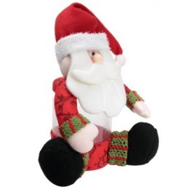 CHRISTMAS CANDY JAR SANTA CLAUS DOLL DECORATION (RED)