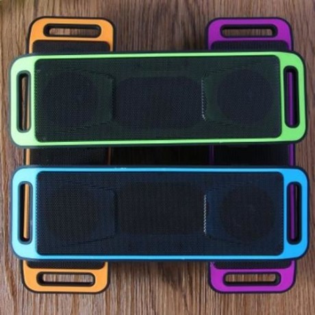 K812 PORTABLE BLUETOOTH V2.1 STEREO SPEAKER WITH BUILT-IN MICROPHONE TF CARD AUX SLOT (GRE