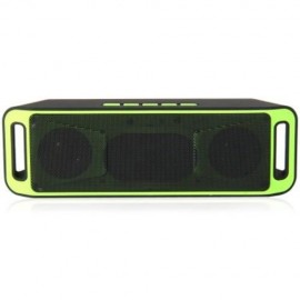 K812 PORTABLE BLUETOOTH V2.1 STEREO SPEAKER WITH BUILT-IN MICROPHONE TF CARD AUX SLOT (GRE