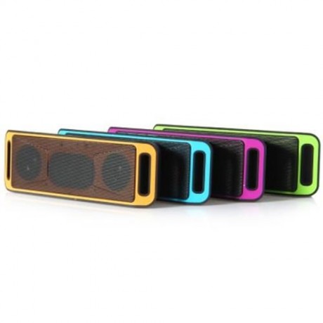 K812 PORTABLE BLUETOOTH V2.1 STEREO SPEAKER WITH BUILT-IN MICROPHONE TF CARD AUX SLOT (GRE