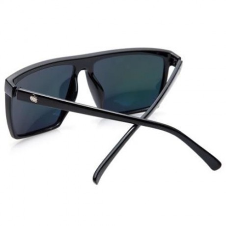 STYLISH QUADRATE FRAME SKULL EMBELLISHED SUNGLASSES (YELLOW)