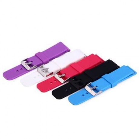 SOFT SILICONE REPLACEMENT SPORT WATCH WRIST BAND STRAP FOR COOKOO2 WATCH PEBBLE TIME LG MO