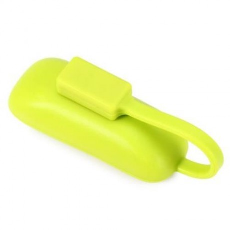 SILICONE MAGNETIC CLASP CLIP CASE HOLDER FOR FITBIT ONE WIRELESS ACTIVITY TRACKER (GREEN)
