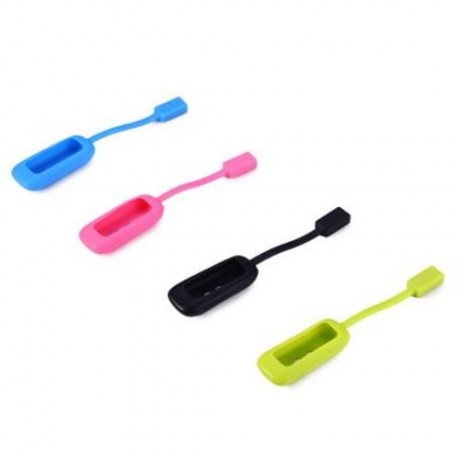 SILICONE MAGNETIC CLASP CLIP CASE HOLDER FOR FITBIT ONE WIRELESS ACTIVITY TRACKER (GREEN)