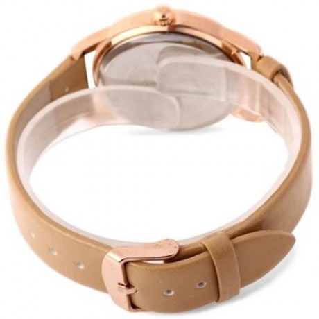 SKONE 9399 WOMEN QUARTZ BIG NUMBER RHINESTONE STEREO ROSE DIAL WATCH HOLLOW POINTER (CHAMP