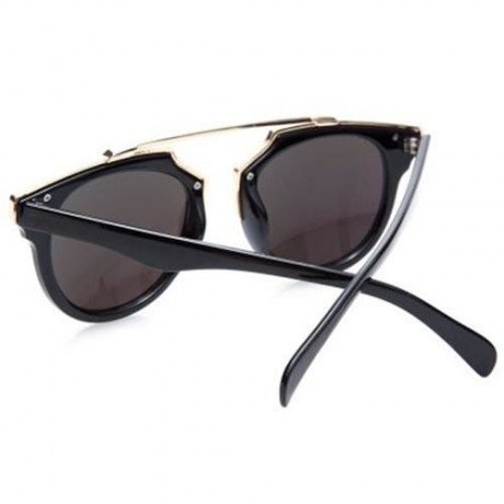 CHIC METAL MATCHING DESIGN FULL FRAME SUNGLASSES (GREEN)