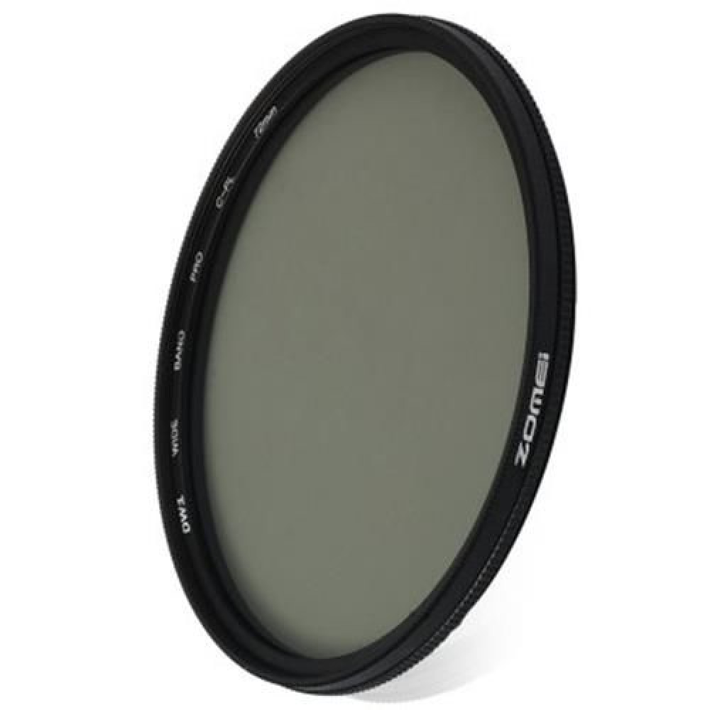 ZOMEI 72MM ULTRA SLIM CIRCULAR POLARIZER GLASS CPL FILTER LENS (BLACK)