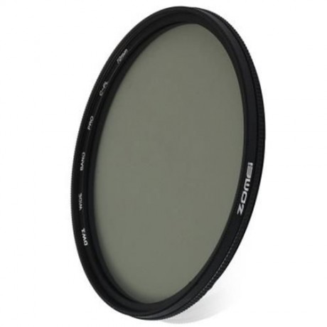 ZOMEI 72MM ULTRA SLIM CIRCULAR POLARIZER GLASS CPL FILTER LENS (BLACK)