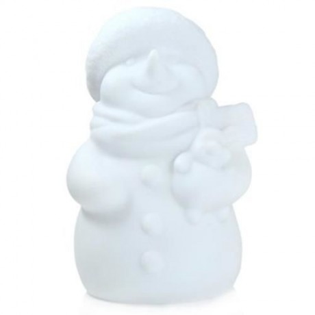 LED NIGHT LIGHT SNOWMAN DESIGN LAMP DECORATIVE LIGHTING WITH WARM WHITE LIGHT (WARM WHITE 