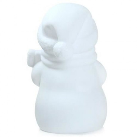 LED NIGHT LIGHT SNOWMAN DESIGN LAMP DECORATIVE LIGHTING WITH WARM WHITE LIGHT (WARM WHITE 