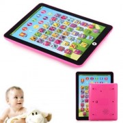 KIDS CHILDREN ENGLISH LEARNING PAD TOY EDUCATIONAL COMPUTER TABLET (PINK)