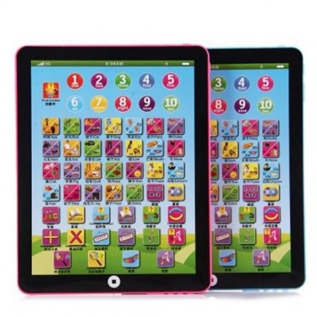 KIDS CHILDREN ENGLISH LEARNING PAD TOY EDUCATIONAL COMPUTER TABLET (PINK)