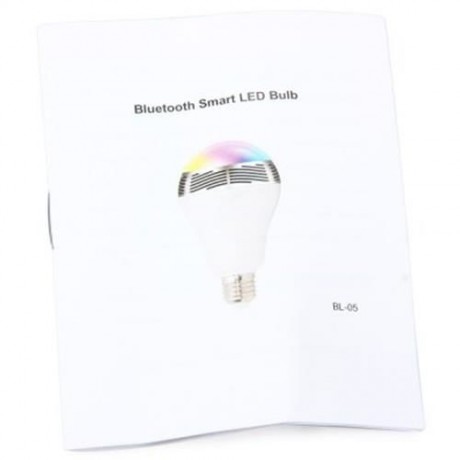 BL-05 BLUETOOTH COLOR CHANGING LED LIGHT BULB WITH SPEAKER (WHITE)