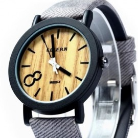 FEIFAN BIG NUMBER 8 QUARTZ WRIST WATCH WITH LEATHER STRAP FOR MEN (GRAY)