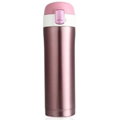 420 - 450ML 304 STAINLESS STEEL CUP COMMUTER BOTTLE TRAVEL MUG (PINK)