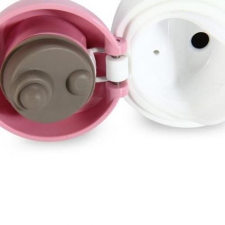 420 - 450ML 304 STAINLESS STEEL CUP COMMUTER BOTTLE TRAVEL MUG (PINK)