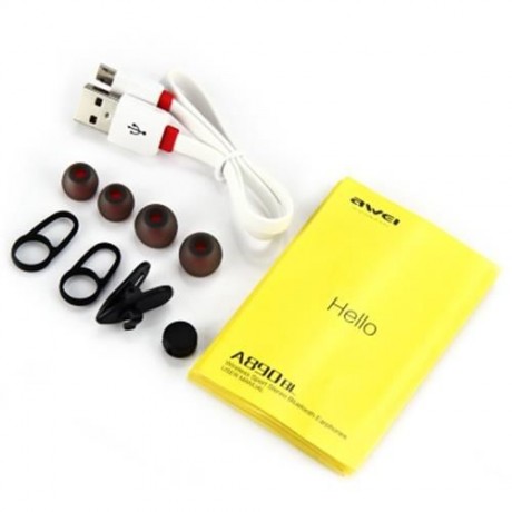 AWEI A890BL BLUETOOTH 4.0 WIRELESS HD SOUND SPORTS HANDSFREE EARPHONE WITH MIC VOICE CONTR