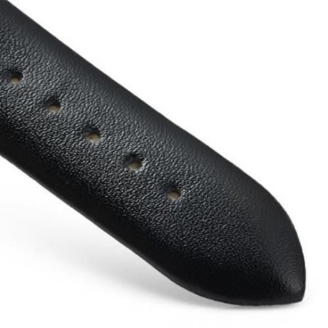 GUANQIN MALE LEATHER CALENDAR LUMINOUS ANALOG QUARTZ WATCH WITH MOVING SUB-DIALS (BLACK SI