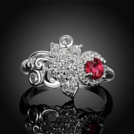 925 SILVER PLATED FASHION RING FOR WOMEN JEWELRY ACCESSORIES NICKLE FREE (SILVER PLATED RE