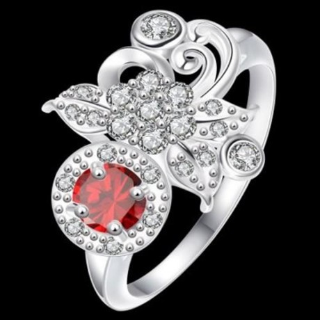 925 SILVER PLATED FASHION RING FOR WOMEN JEWELRY ACCESSORIES NICKLE FREE (SILVER PLATED RE
