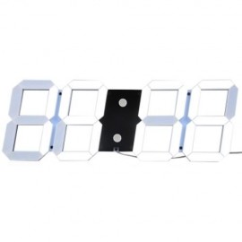 REMOTE CONTROL BIG LED DIGITAL WALL CLOCK STOPWATCH THERMOMETER COUNTDOWN CALENDAR (BLACK)