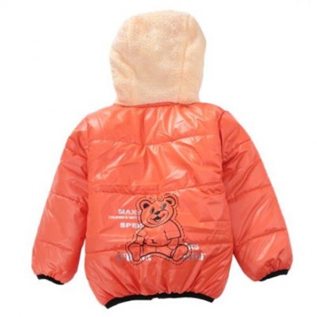 CUTE PANDA HAT LONG SLEEVE ZIPPERED PRINTED PADDED COAT FOR KIDS (JACINTH)