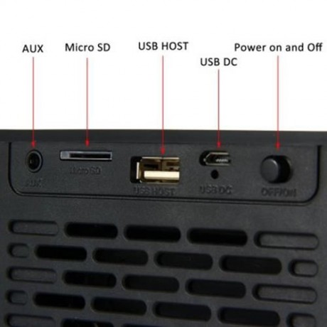 MUSKY DY21L HIFI WIRELESS  V4.0 BLUETOOTH STEREO SPEAKER WITH LED DISPLAY MULTIMEDIA TIME 