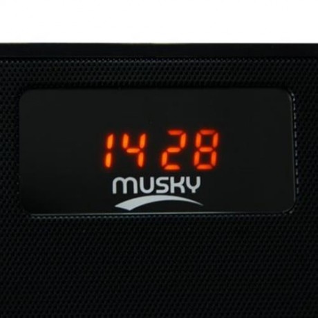 MUSKY DY21L HIFI WIRELESS  V4.0 BLUETOOTH STEREO SPEAKER WITH LED DISPLAY MULTIMEDIA TIME 