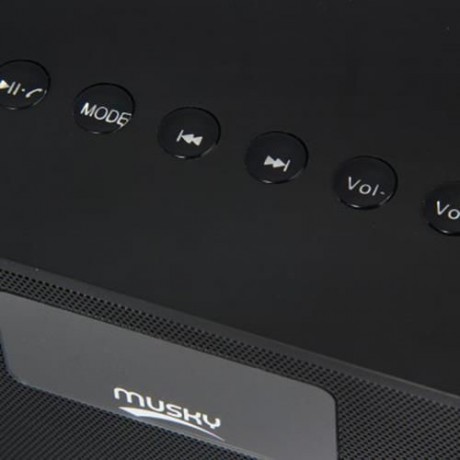 MUSKY DY21L HIFI WIRELESS  V4.0 BLUETOOTH STEREO SPEAKER WITH LED DISPLAY MULTIMEDIA TIME 