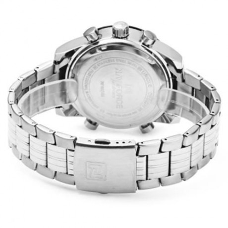 NAVIFORCE NF9024 LUXURY DUAL MOVT MEN QUARTZ WATCH ANALOG DIGITAL LED SPORT WRISTWATCH (WH