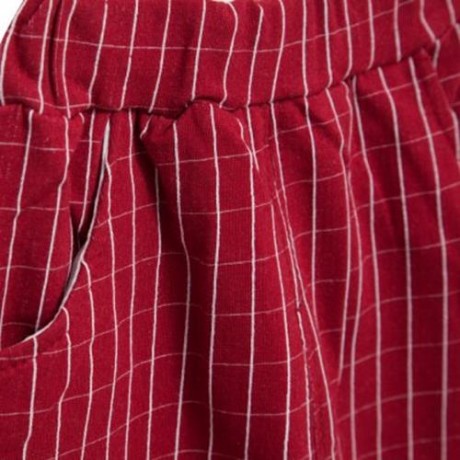 BRITISH STYLE ROUND NECK LONG SLEEVE COTTON BABY BOYS FAUX TWINSET (WINE RED)